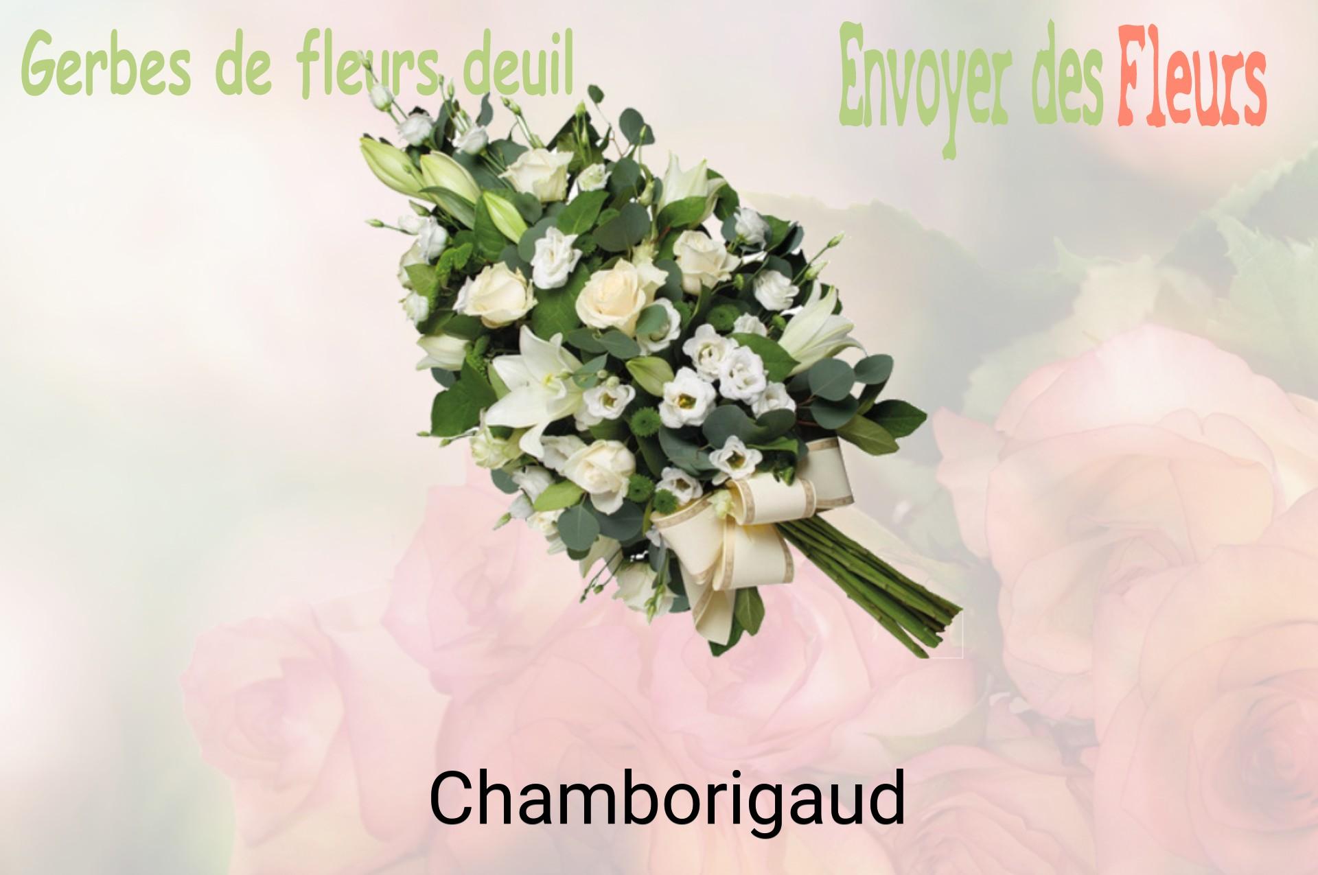 Gerbe de fleurs de deuil livrée à Chamborigaud